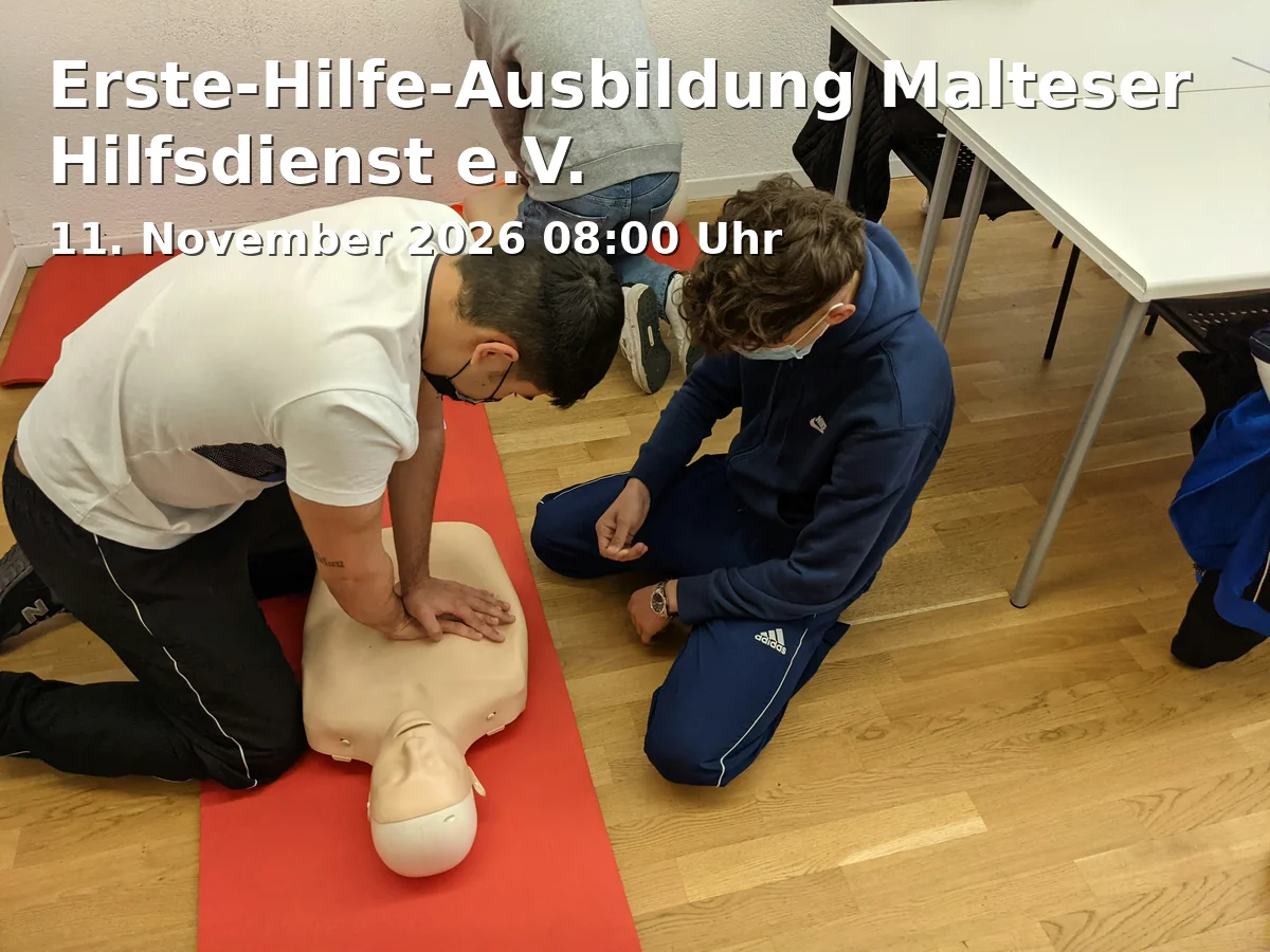 Event: Erste-Hilfe-Ausbildung Malteser Hilfsdienst e.V.