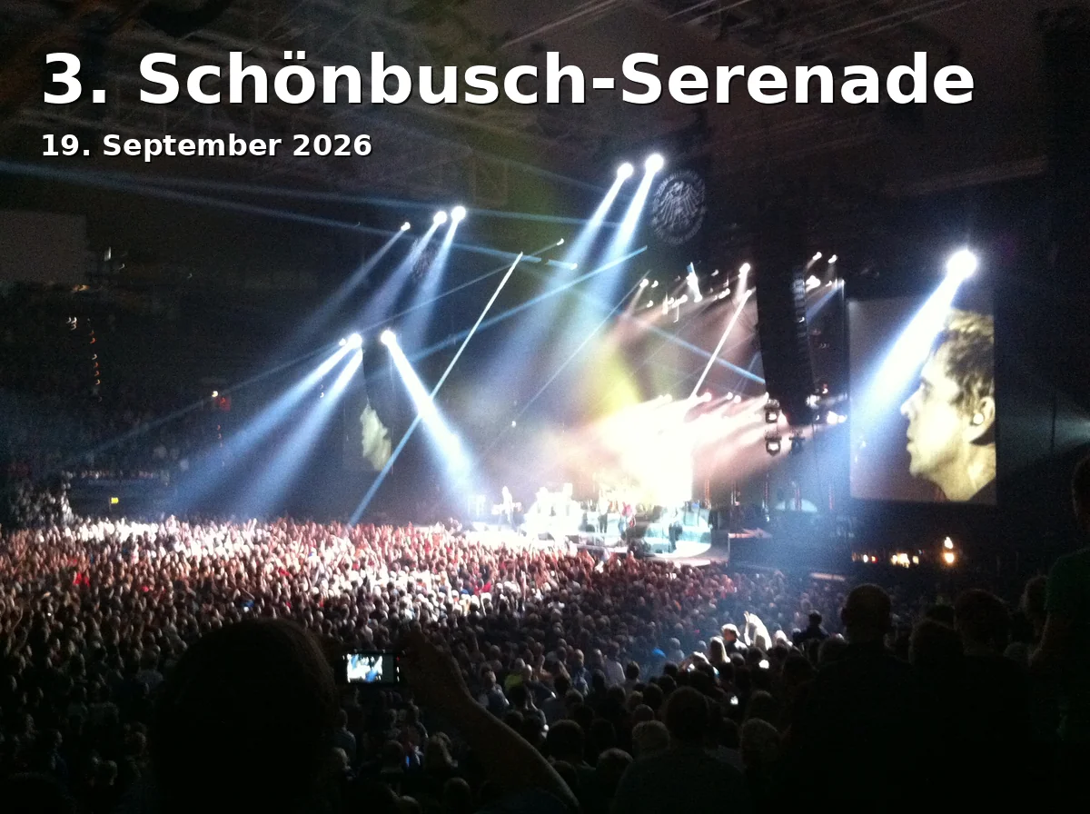 Event: 3. Schönbusch-Serenade in Festsaal Park Schönbusch, Darmstädter Str. 25, 63741 Aschaffenburg on 19. September 2026