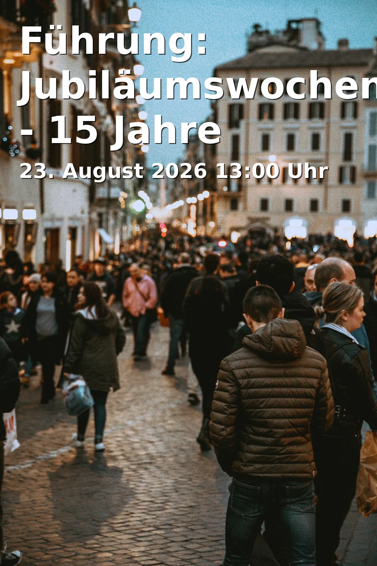 Event: Führung: Jubiläumswochenende - 15 Jahre Besucherzentrum Welterbe Regensburg in Besucherzentrum Welterbe im Salzstadel, Weiße-Lamm-Gasse 1, 93047 Regensburg on 23. August 2026