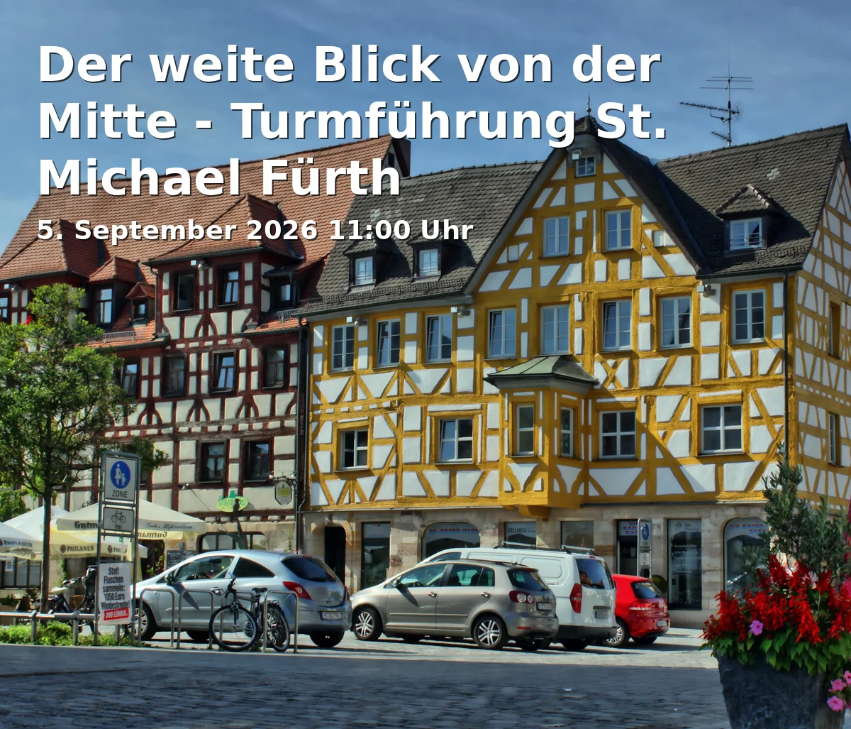 Der weite Blick von der Mitte - Turmführung St. Michael Fürth