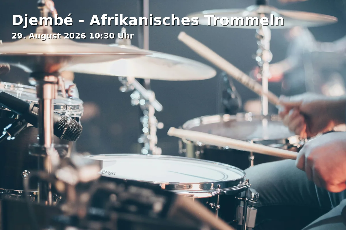 Event: Djembé - Afrikanisches Trommeln in Westerfeldstraße 44, 33611 Bielefeld on 29. August 2026