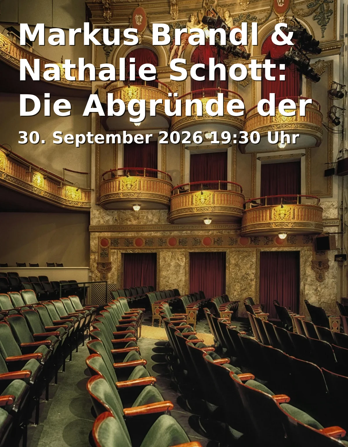 Event: Markus Brandl & Nathalie Schott: Die Abgründe der Liebe in Kulturkirche Breitbrunn am Ammersee, Schulstraße 9, 82211 Herrsching am Ammersee on 30. September 2026
