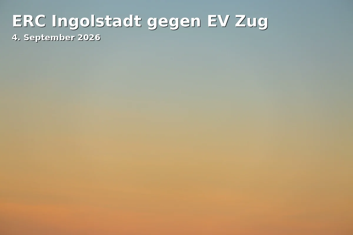 Event: ERC Ingolstadt gegen EV Zug in Saturn-Arena, Südliche Ringstr. 64, 85053 Ingolstadt on 4. September 2026