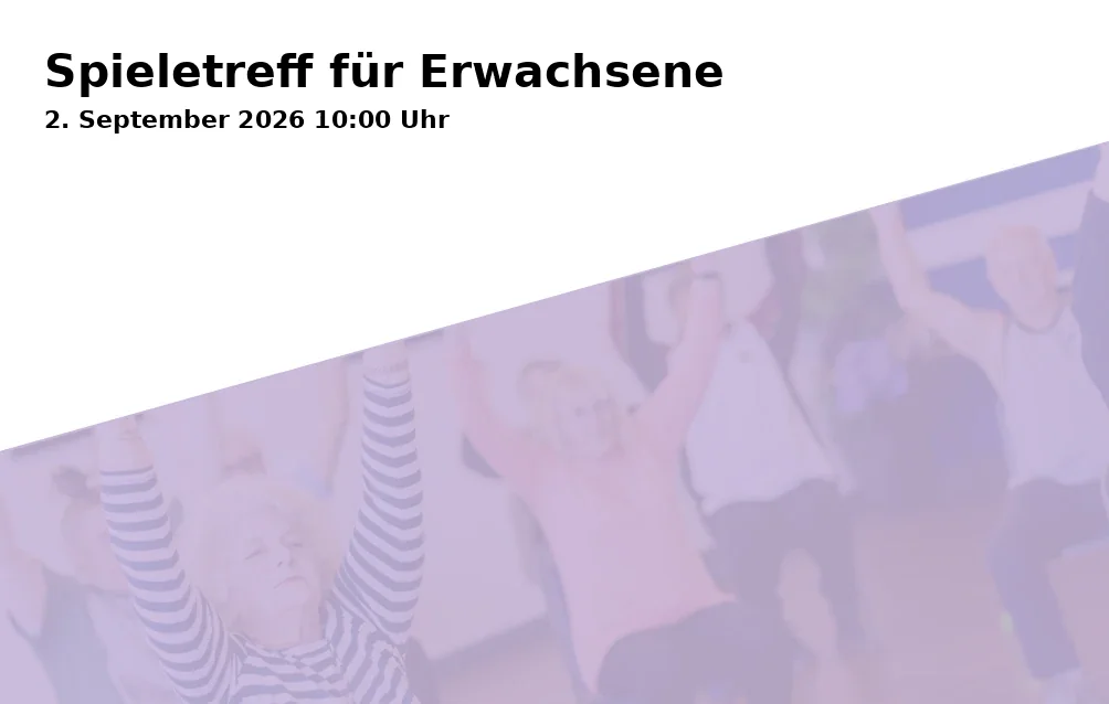 Event: Spieletreff für Erwachsene in Stadtteilbibliothek Horst, Turfstraße 21, Gelsenkirchen on 2. September 2026