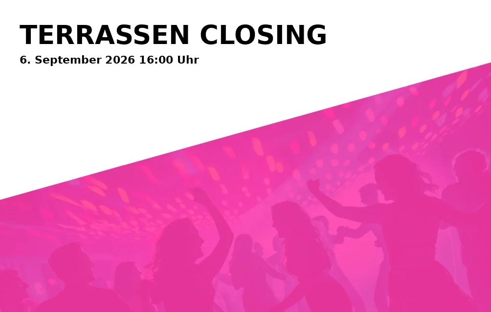 Event: TERRASSEN CLOSING in Kesselhaus, Riedingerstraße 26i, 86153 Augsburg on 6. September 2026