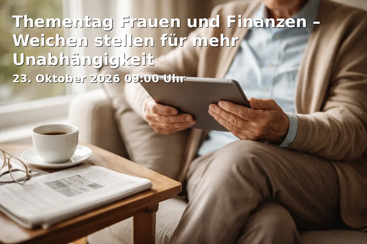 Event: Thementag Frauen und Finanzen – Weichen stellen für mehr Unabhängigkeit in Landratsamt Ostalbkreis, Stuttgarter Straße 41, 73430 Aalen on 23. Oktober 2026