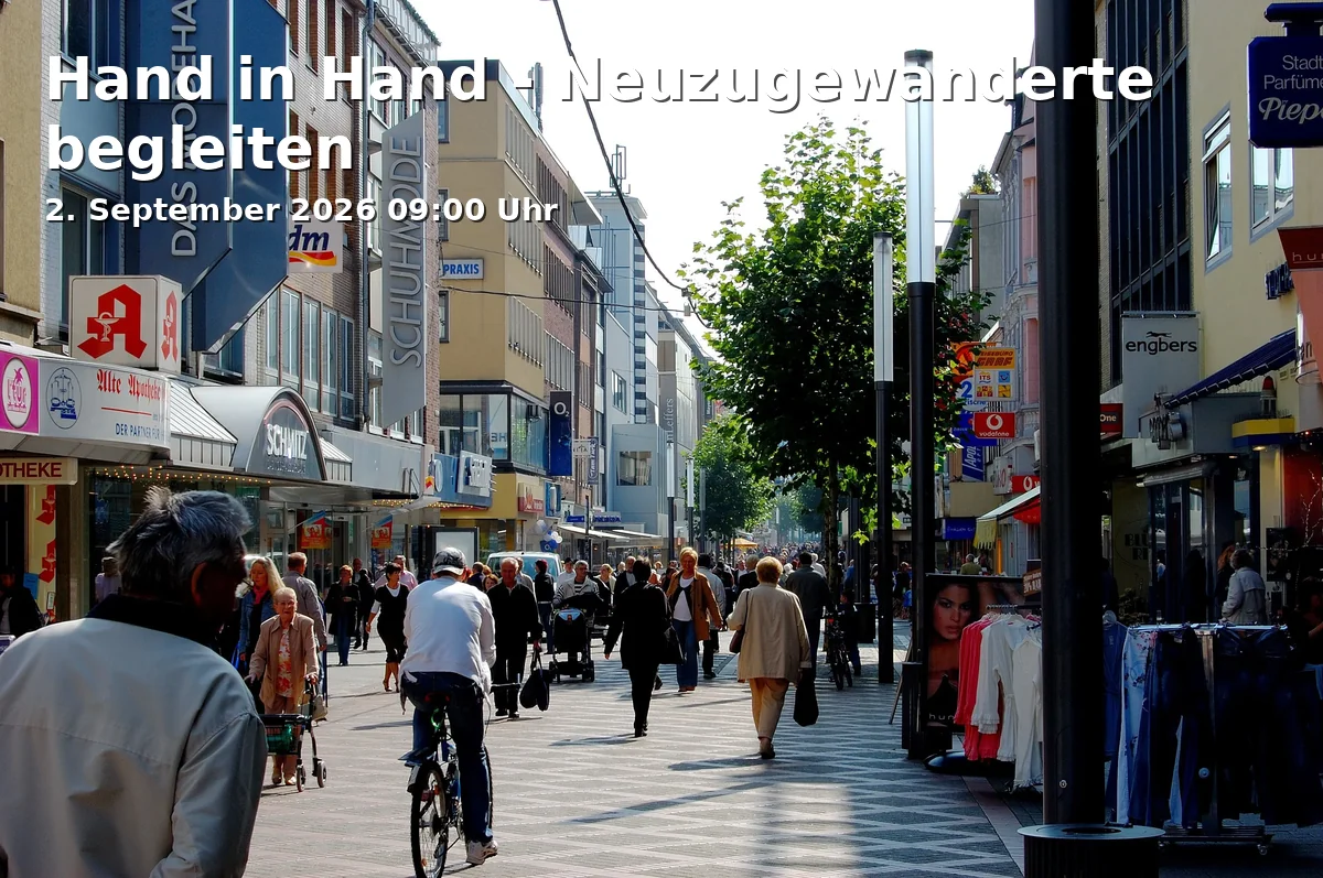 Event: Hand in Hand - Neuzugewanderte begleiten in Quartiersladen Schalke, Liboriusstraße 63a, Gelsenkirchen on 2. September 2026