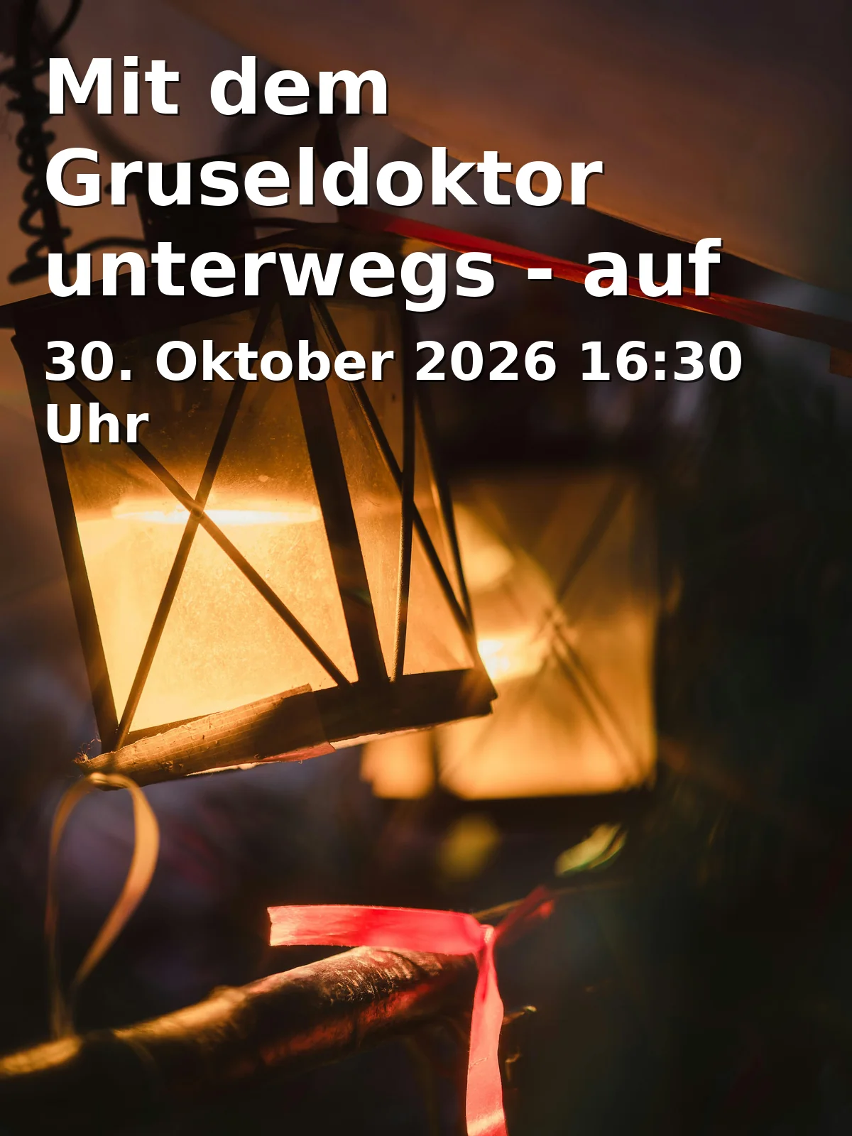Event: Mit dem Gruseldoktor unterwegs - auf Geistersuche im Botanischen Garten in Schaugewächshäuser, Maulbeerallee 2, 14469 Potsdam on 30. Oktober 2026