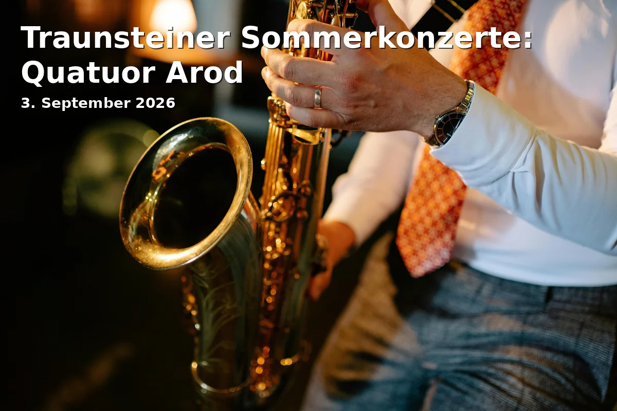 Event: Traunsteiner Sommerkonzerte: Quatuor Arod in Kulturzentrum Klosterkirche, Klosterplatz 1, 83278 Traunstein on 3. September 2026