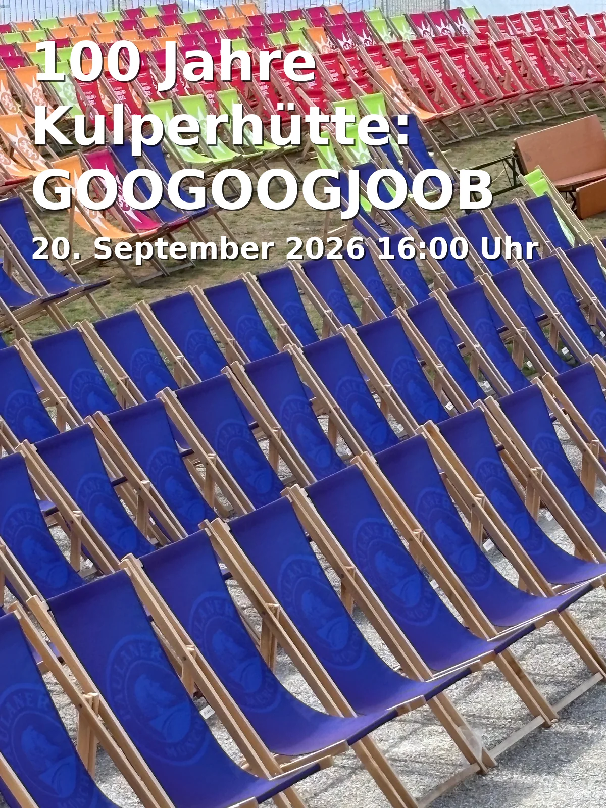Event: 100 Jahre Kulperhütte: GOOGOOGJOOB live in Augsburg in Kulperhütte, Pfarrer-Bogner-Straße, 86199 Augsburg on 20. September 2026