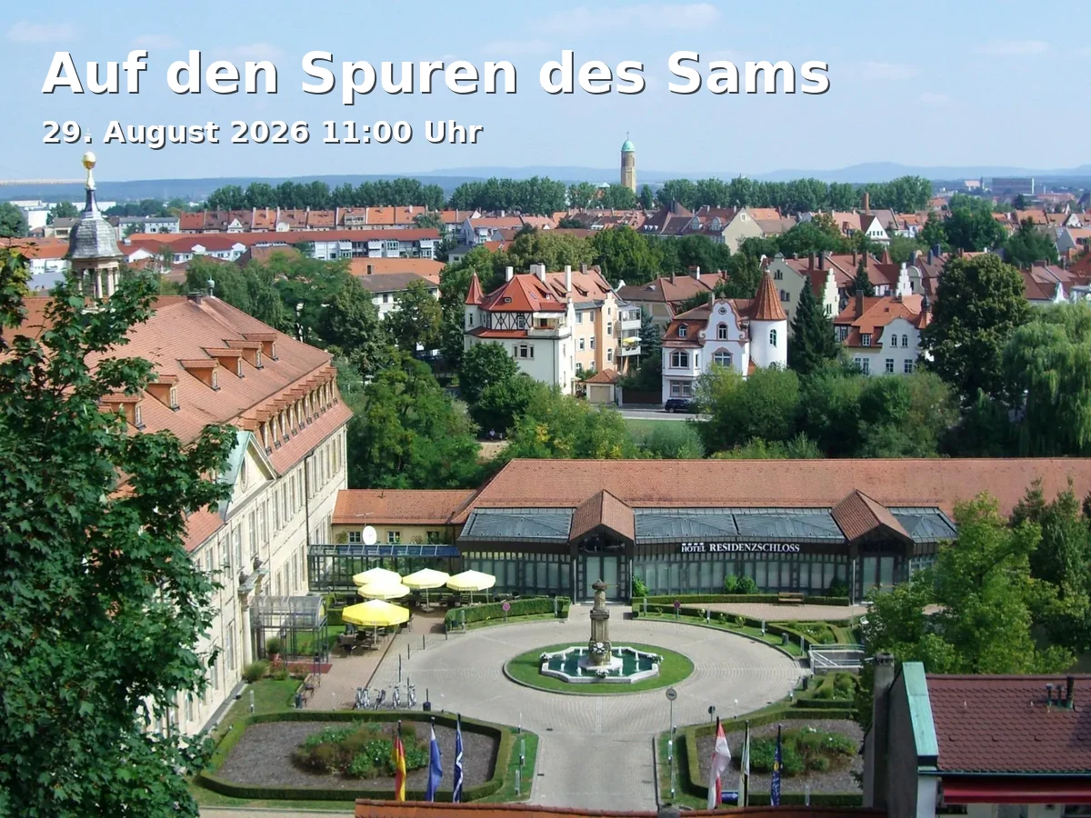 Event: Auf den Spuren des Sams in Alte Hofhaltung (Eingang Hist. Museum), Domplatz 7, 96049 Bamberg on 29. August 2026