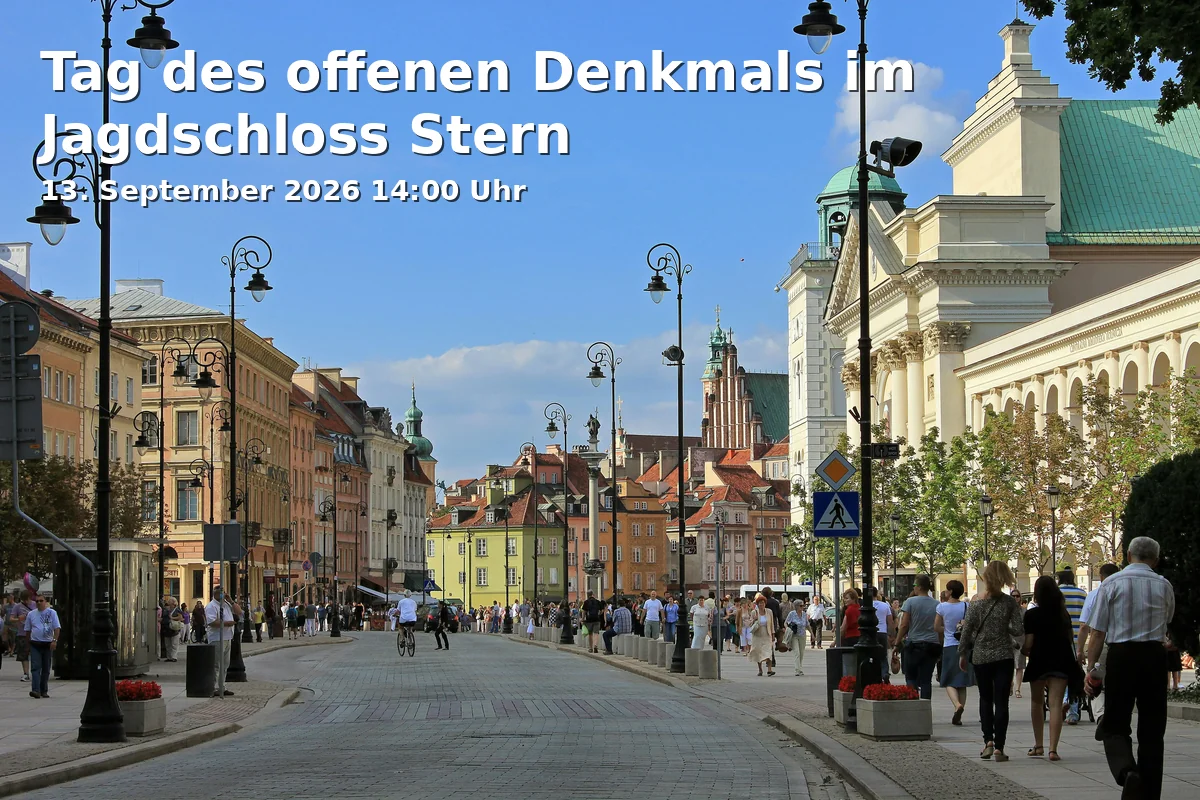 Event: Tag des offenen Denkmals im Jagdschloss Stern in Jagdhausstraße 32, 14480 Potsdam on 13. September 2026