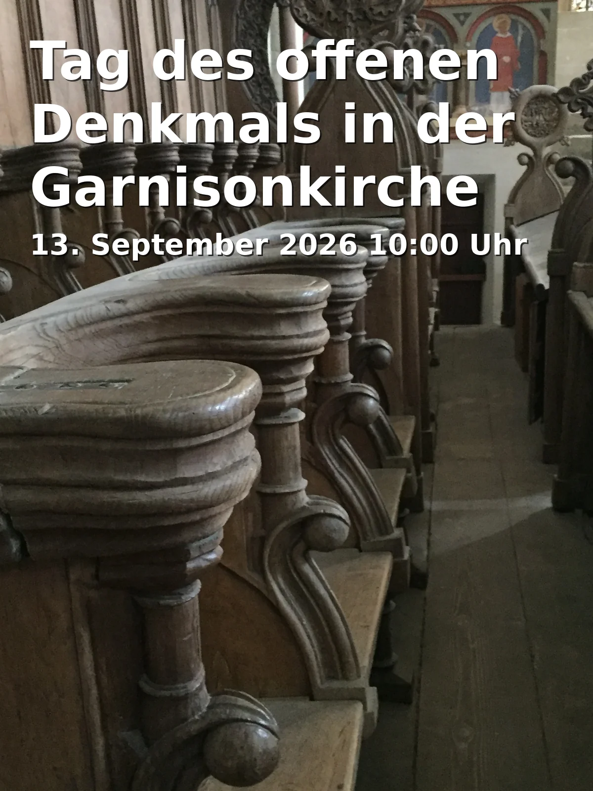 Event: Tag des offenen Denkmals in der Garnisonkirche Potsdam in Breite Straße 7, 14467 Potsdam on 13. September 2026