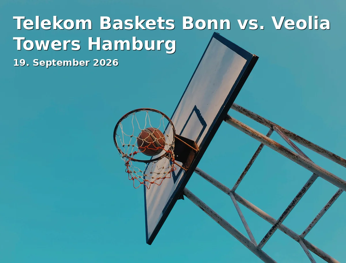 Event: Telekom Baskets Bonn vs. Veolia Towers Hamburg in Telekom Dome, Basketsring 1, 53123 Bonn on 19. September 2026
