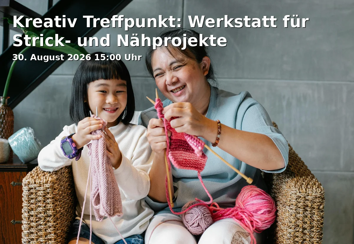 Event: Kreativ Treffpunkt: Werkstatt für Strick- und Nähprojekte in Bauernhausmuseum Bielefeld, Dornberger Straße 82, 33619 Bielefeld on 30. August 2026