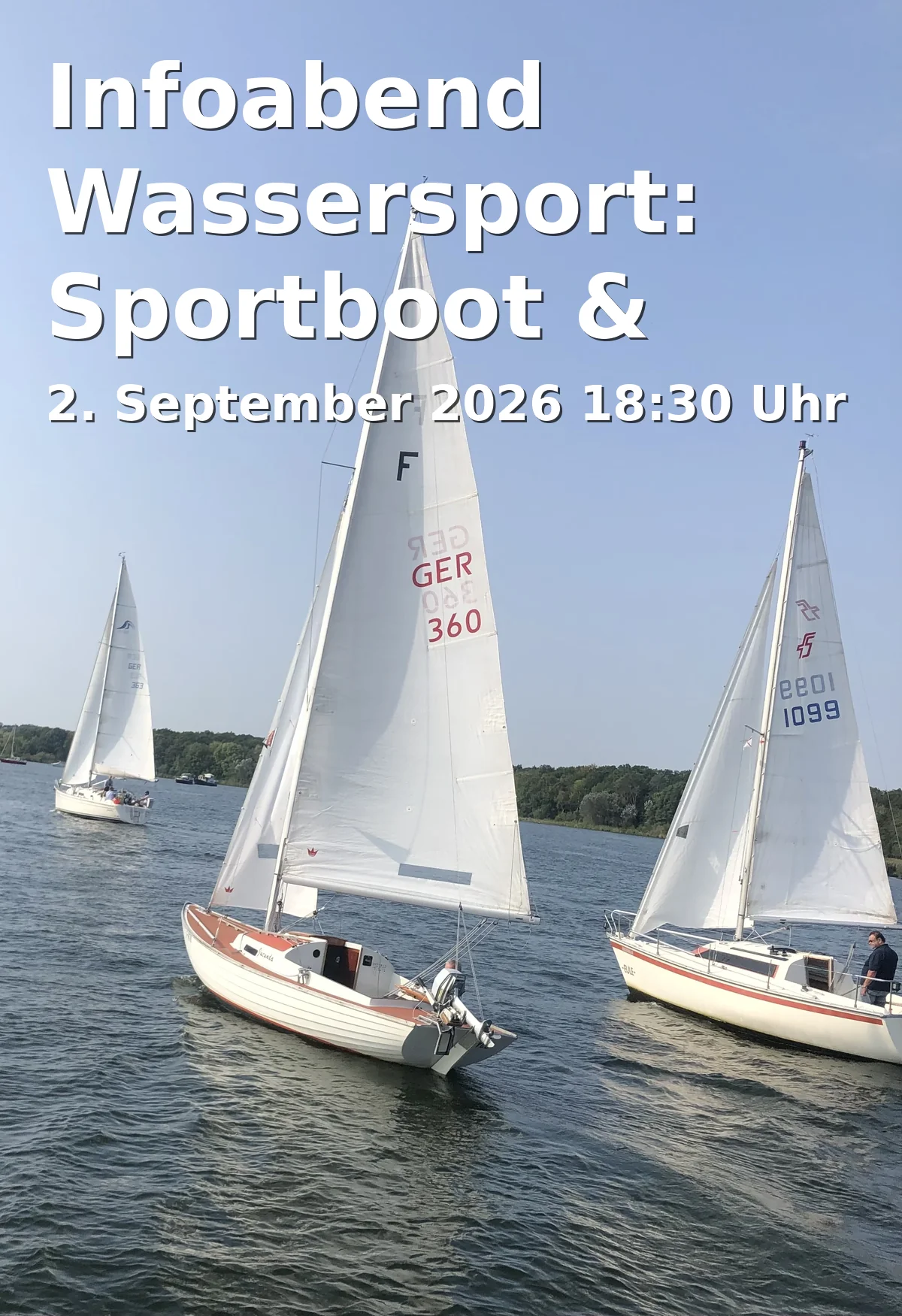Event: Infoabend Wassersport: Sportboot & Segeln in August-Bebel-Str. 57, 33602 Bielefeld on 2. September 2026