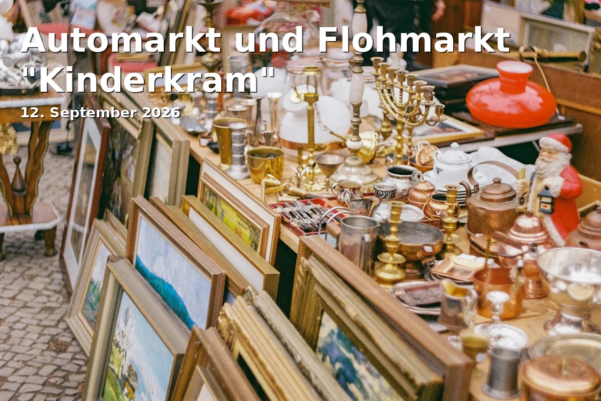 Event: Automarkt und Flohmarkt "Kinderkram" in Marktplatz Neubrandenburg, Marktplatz 1, 17033 Neubrandenburg on 12. September 2026