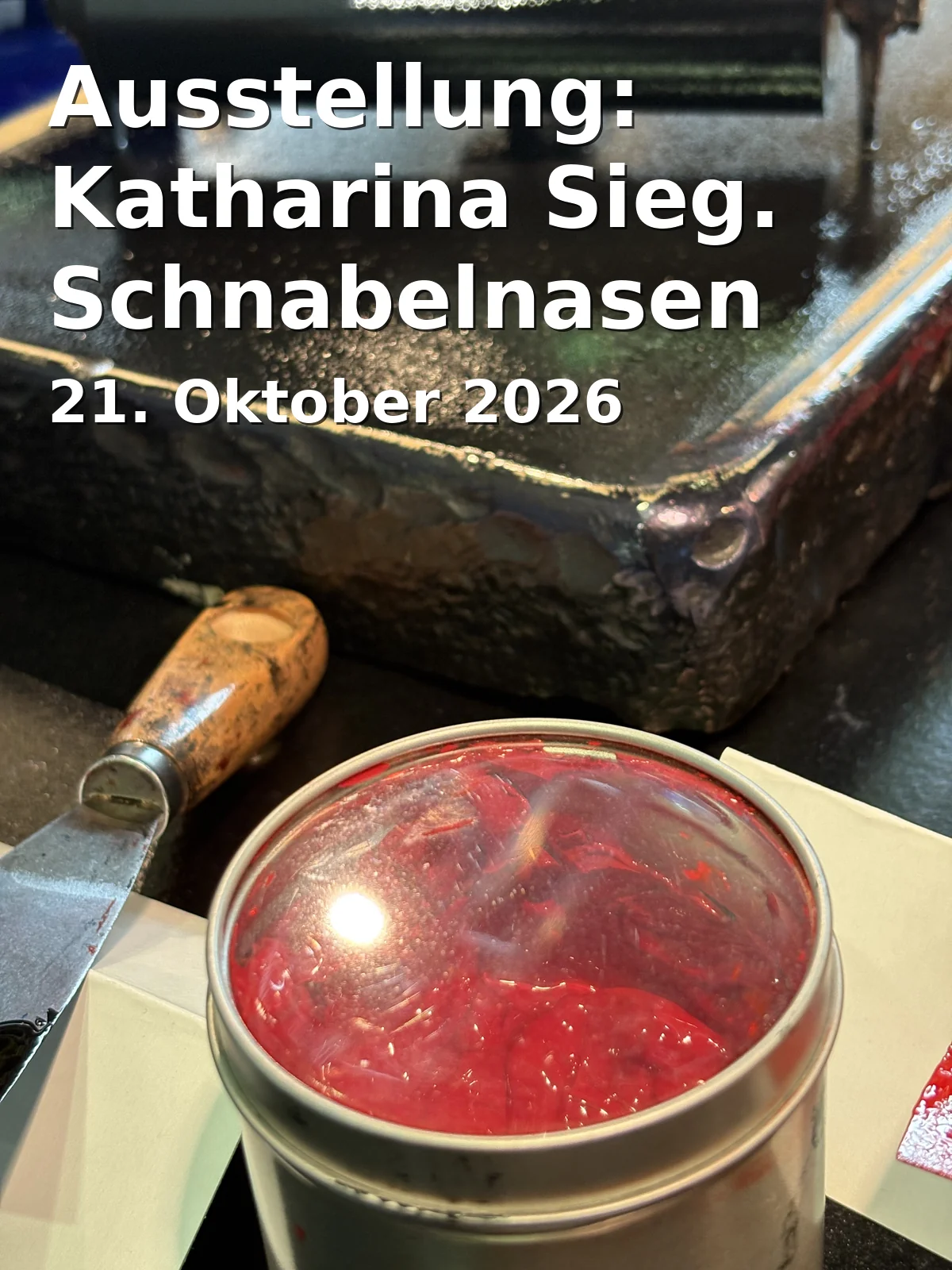 Event: Ausstellung: Katharina Sieg. Schnabelnasen Himbeergrün in Schlossmuseum Molsdorf, Schlossplatz 5, 99094 Erfurt on 21. Oktober 2026