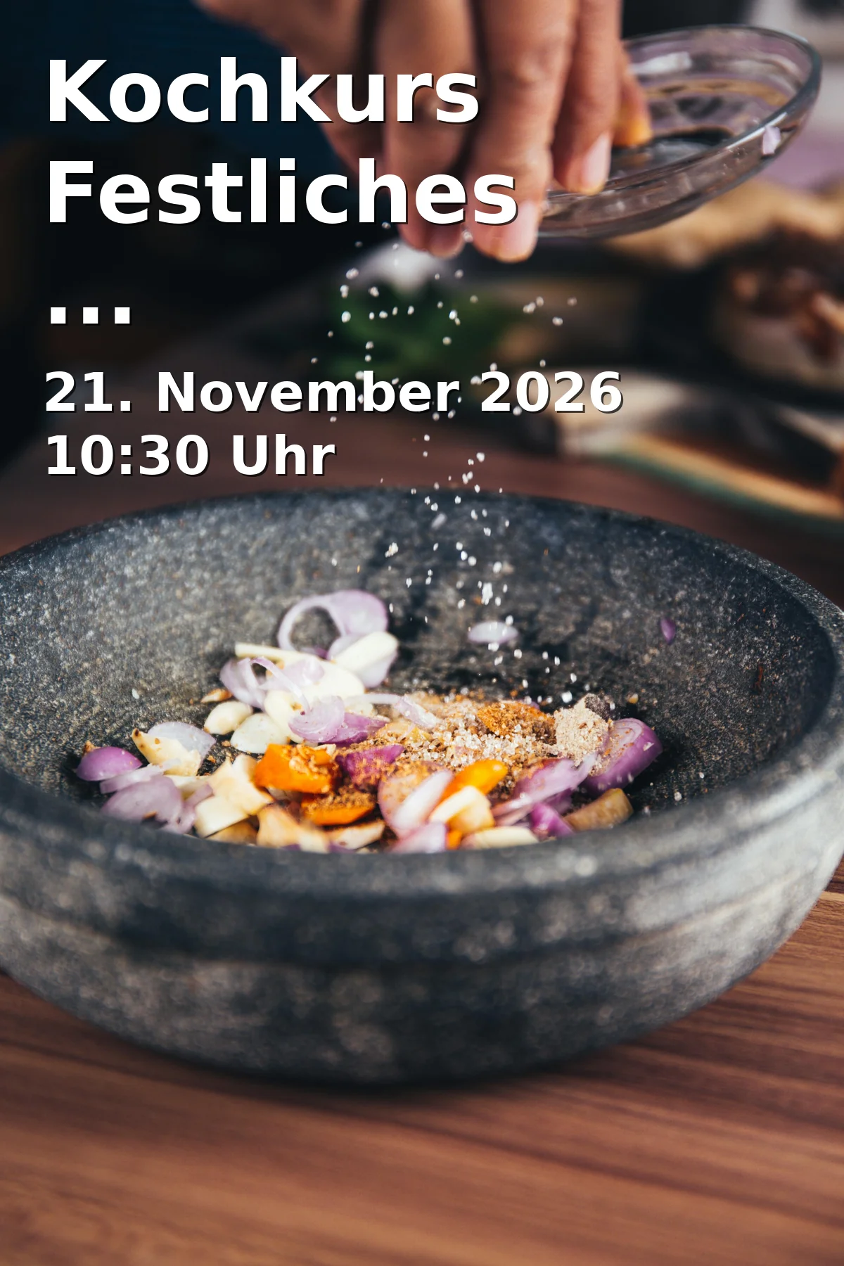 Event: Kochkurs Festliches Weihnachtsmenü