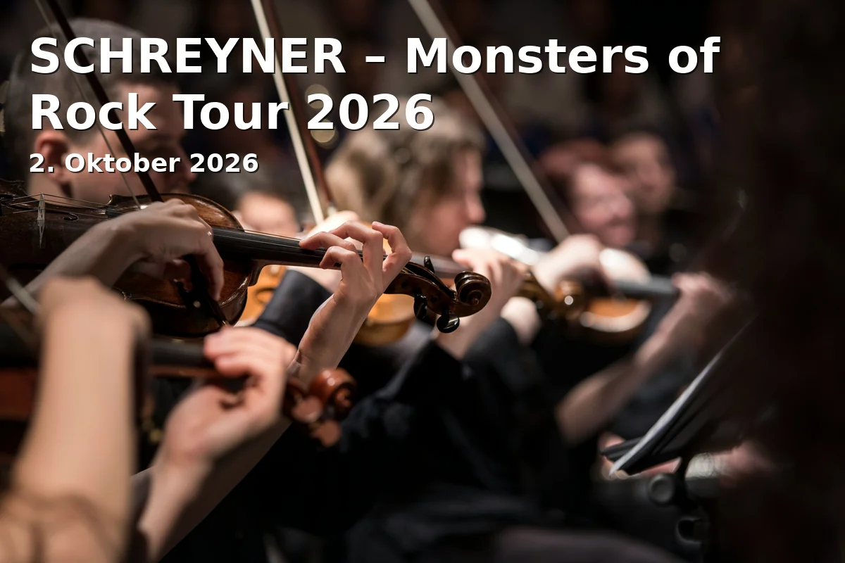 Event: SCHREYNER – Monsters of Rock Tour 2026 in kultBOX, bigBOX Allgäu, Kotterner Str. 64, 87435 Kempten on 2. Oktober 2026