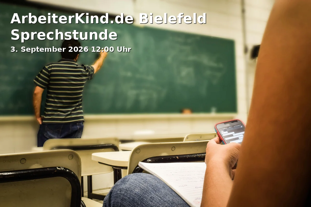 Event: ArbeiterKind.de Bielefeld Sprechstunde in Hochschule Bielefeld (HSBI), Interaktion 1, 33619 Bielefeld on 3. September 2026