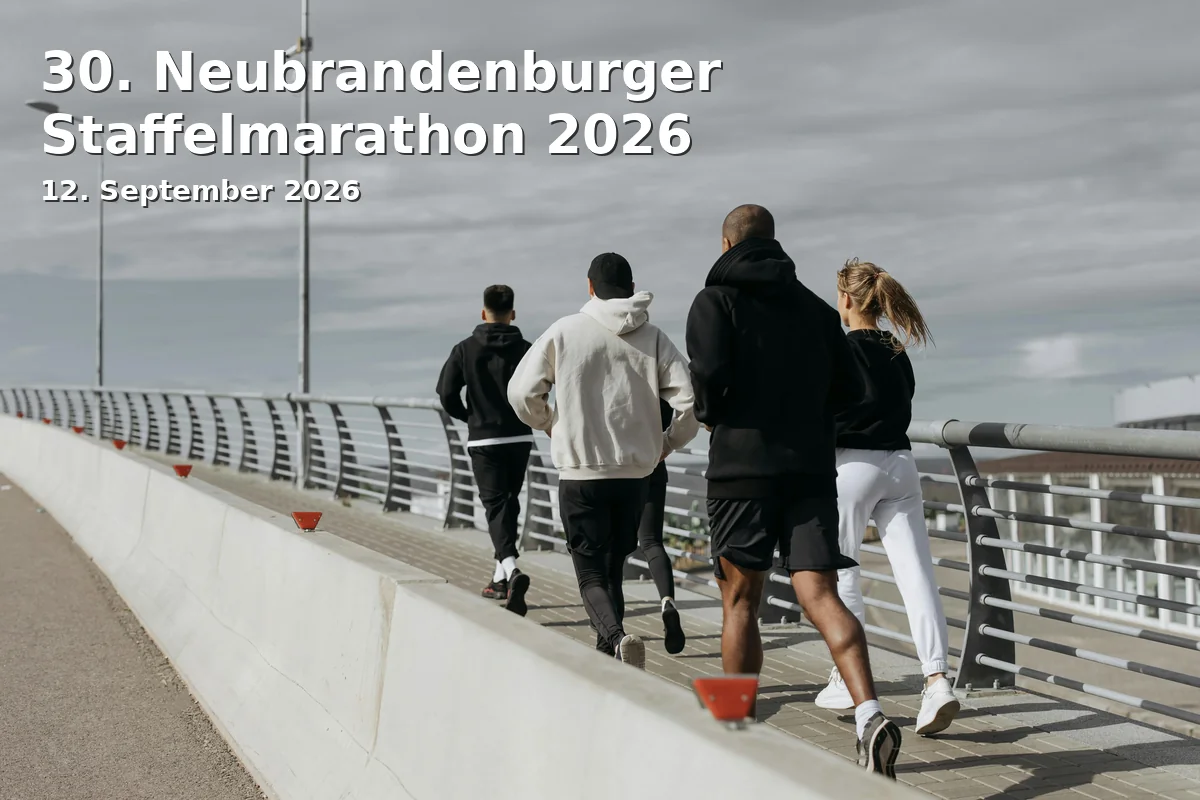Event: 30. Neubrandenburger Staffelmarathon 2026 in Reitbahnweg 38, Neubrandenburg on 12. September 2026