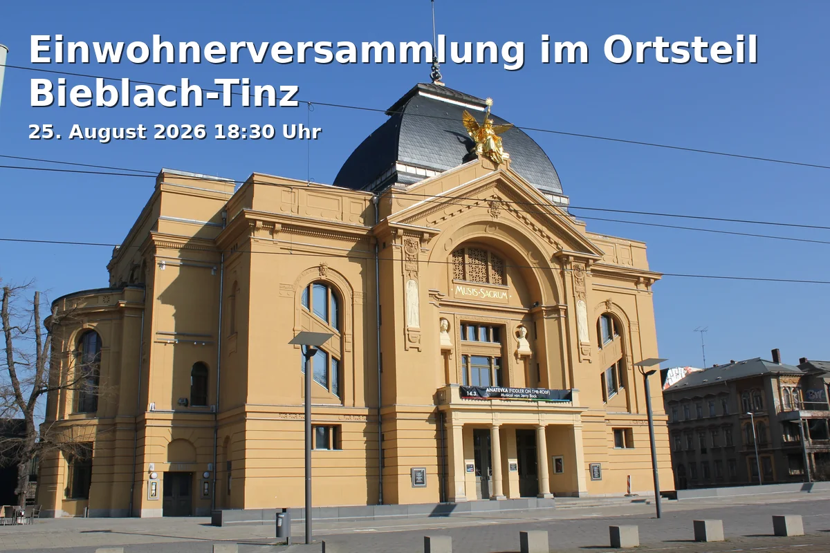 Einwohnerversammlung im Ortsteil Bieblach-Tinz
