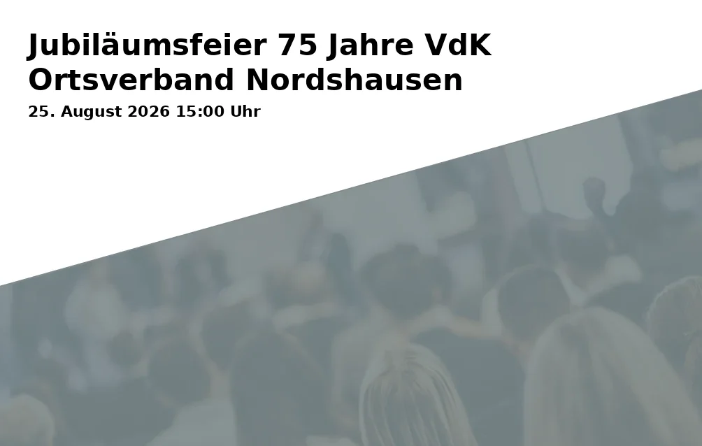 Jubiläumsfeier 75 Jahre VdK Ortsverband Nordshausen