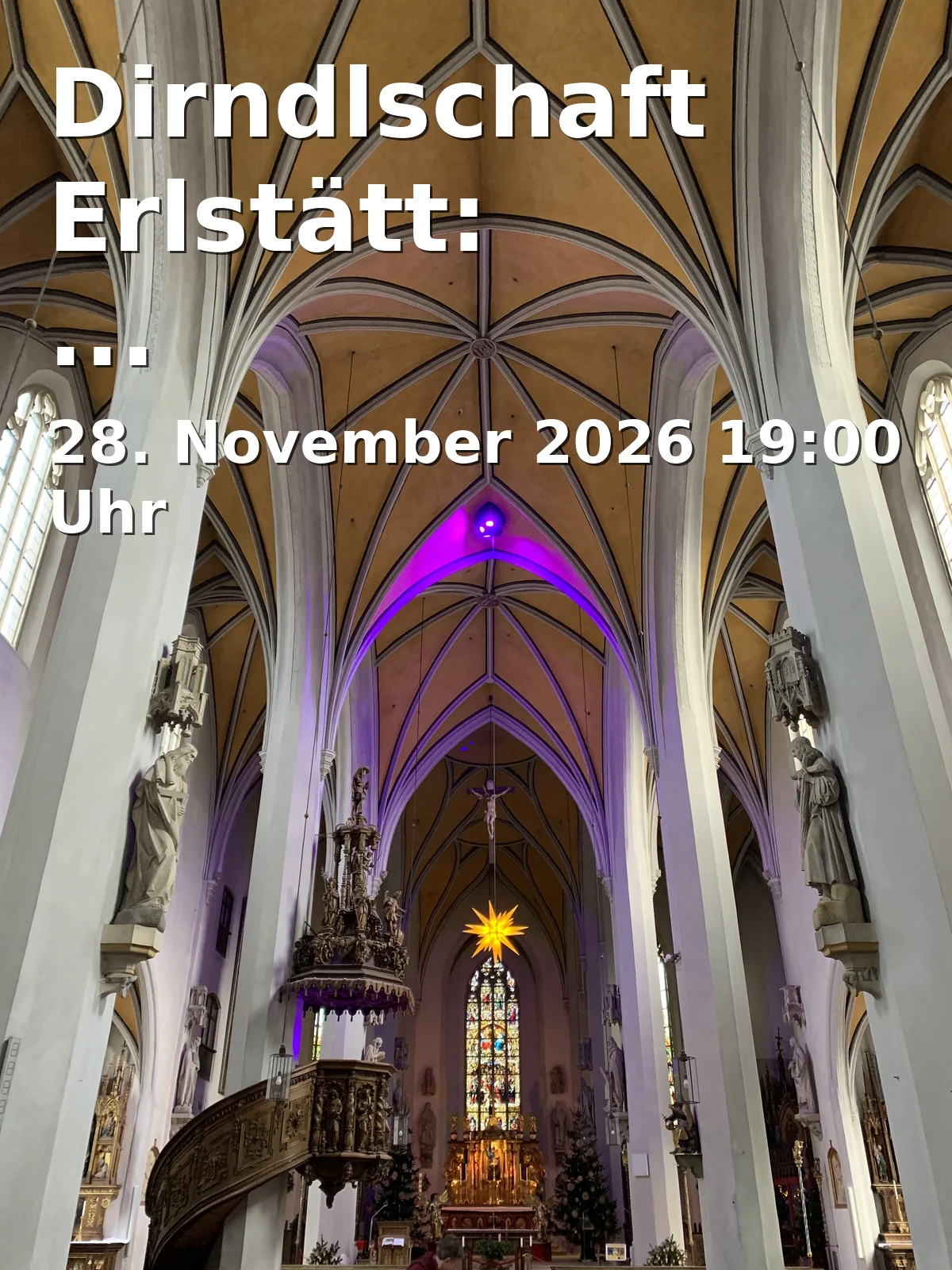Event: Dirndlschaft Erlstätt: Weihnachtsfeier in Gasthof Fliegl, Raiffeisenstr. 1, 83355 Grabenstätt on 28. November 2026