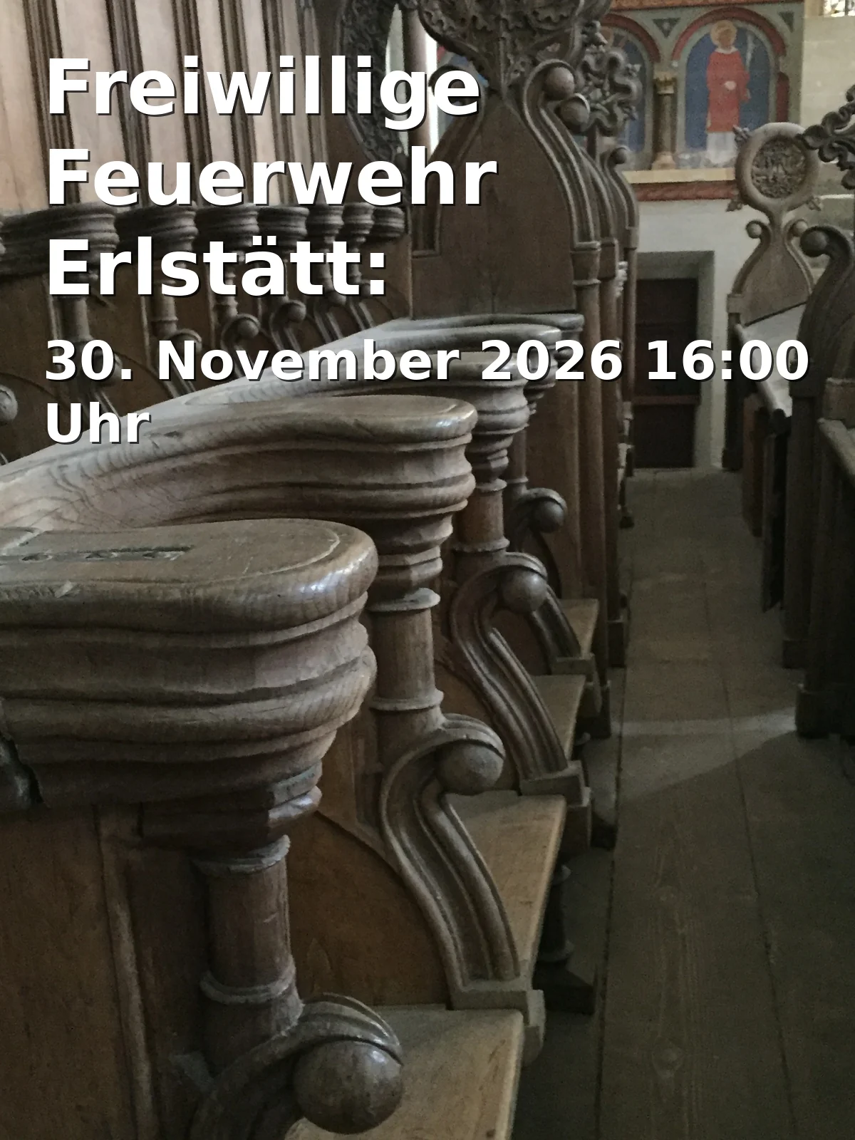 Event: Freiwillige Feuerwehr Erlstätt: Gedenkgottesdienst BFV Oberbayern in München Riem in St. Florian, München Riem on 30. November 2026
