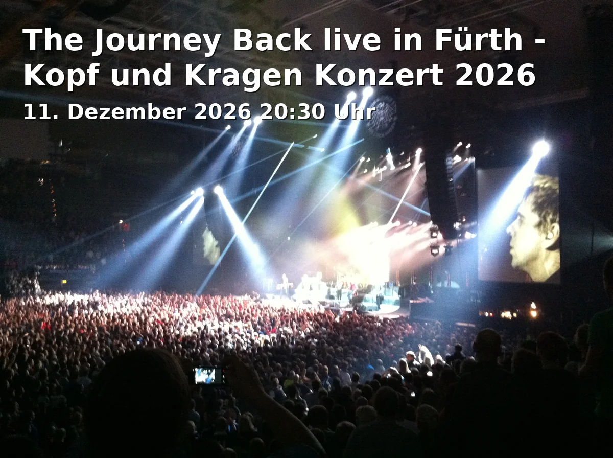 Event: The Journey Back live in Fürth - Kopf und Kragen Konzert 2026