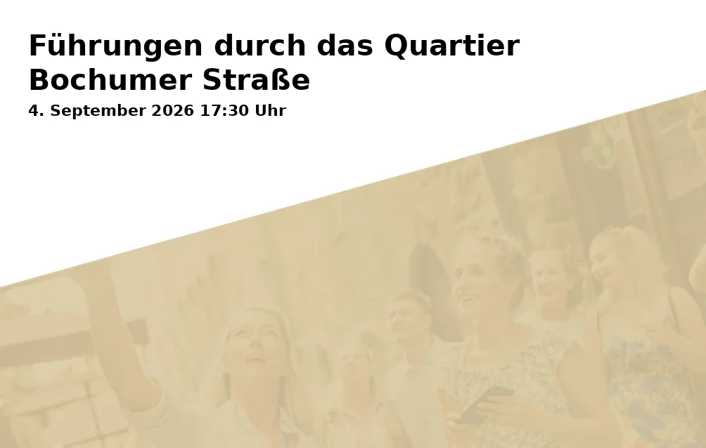 Event: Führungen durch das Quartier Bochumer Straße in Innenstadt Gelsenkirchen - Treffpunkt Justizzentrum, Bochumer Str. 79, 45886 Gelsenkirchen on 4. September 2026