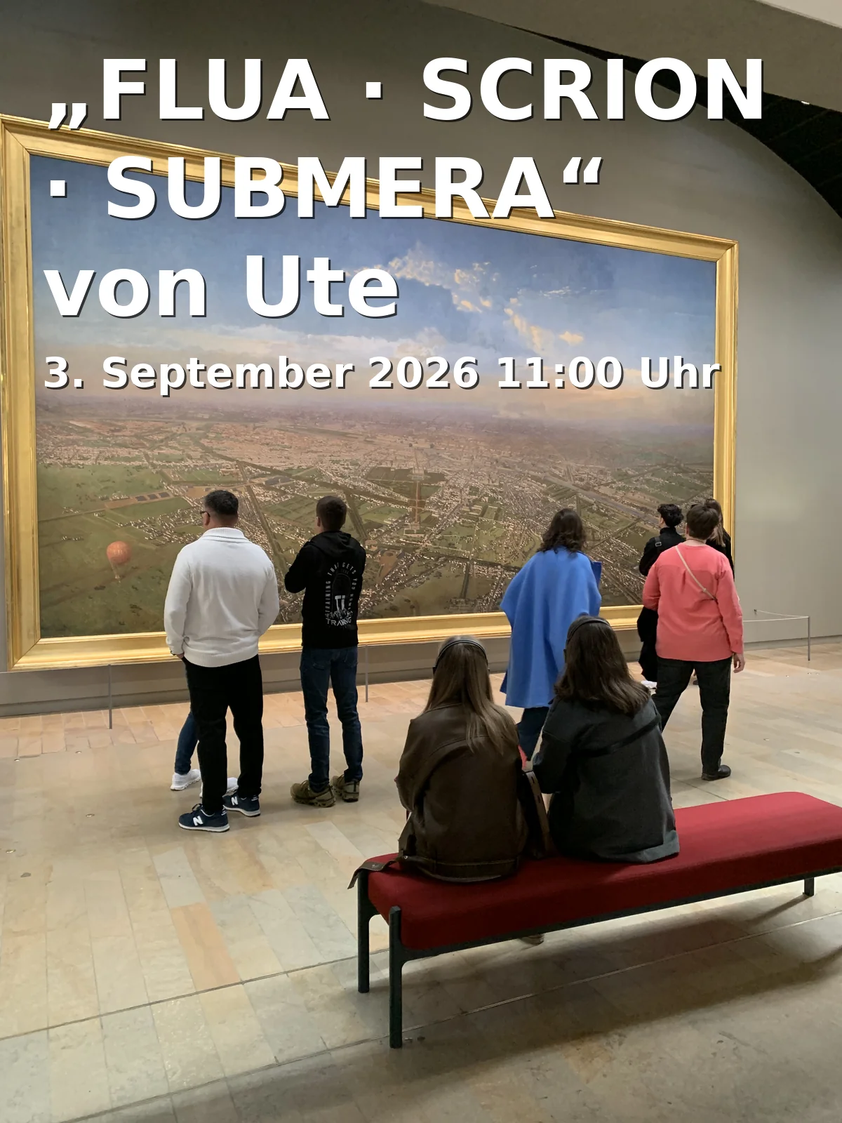 Event: „FLUA · SCRION · SUBMERA“ von Ute Schönefeldt in KF-Galerie, Stapenhorststr. 73, 33615 Bielefeld on 3. September 2026