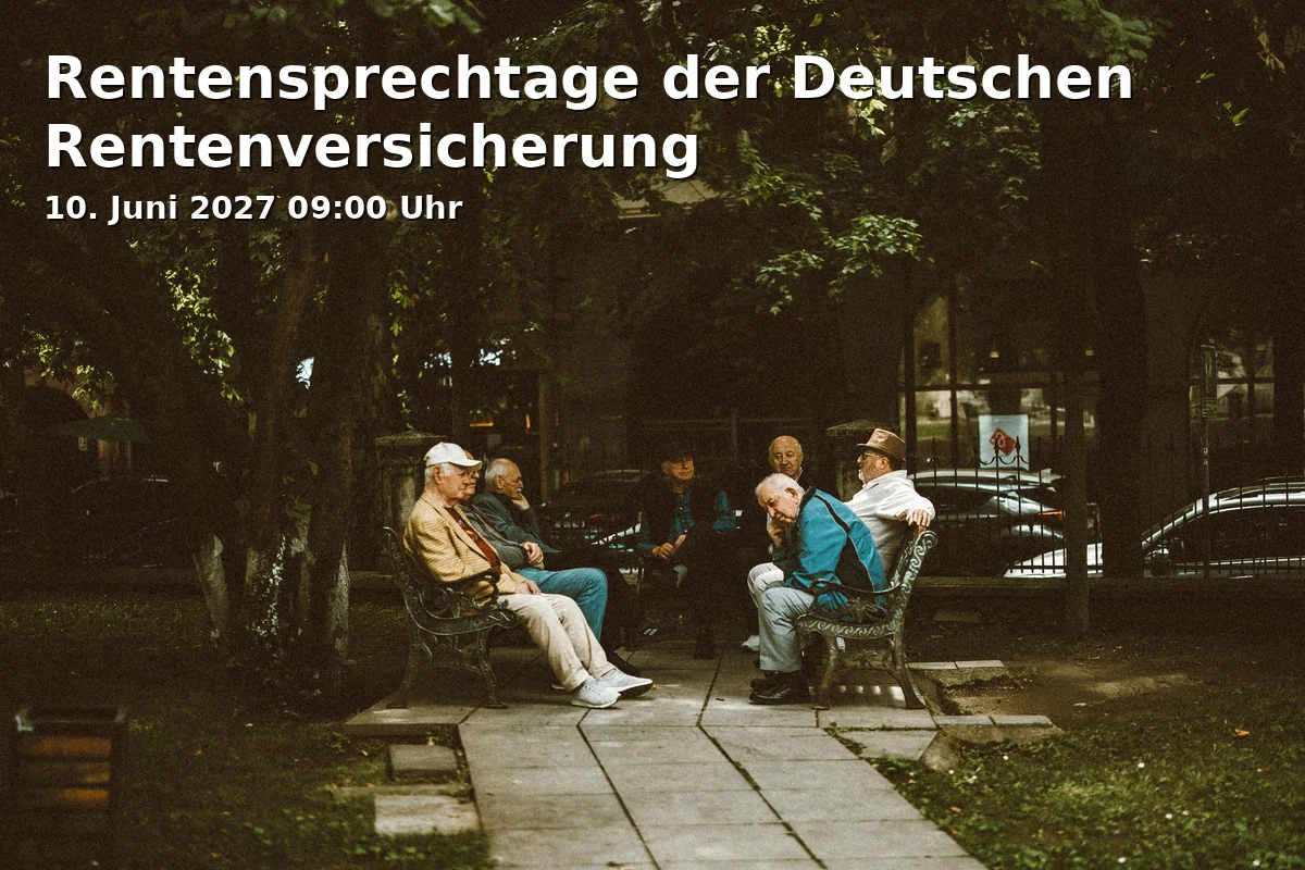 Event: Rentensprechtage der Deutschen Rentenversicherung in Landratsamt Dachau, Weiherweg 16, 85221 Dachau on 10. Juni 2027