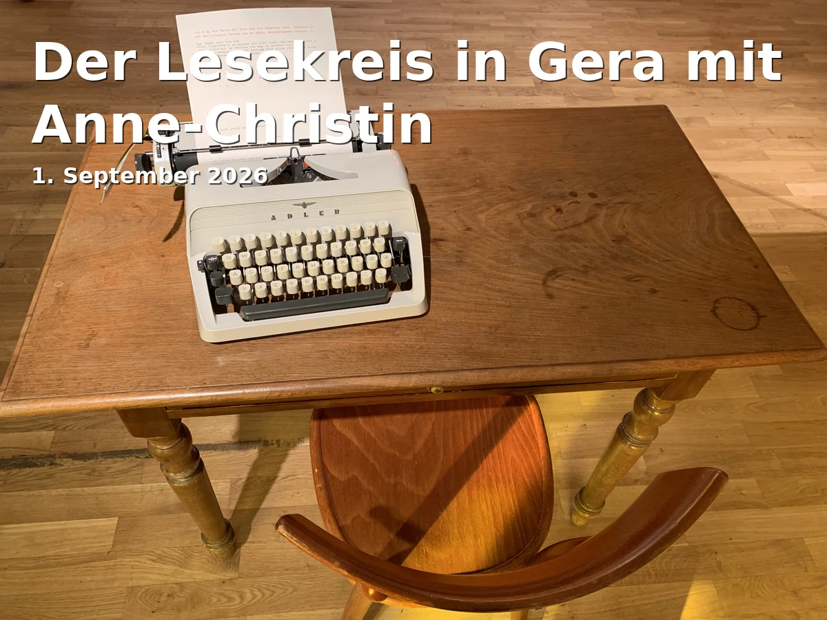 Der Lesekreis in Gera mit Anne-Christin