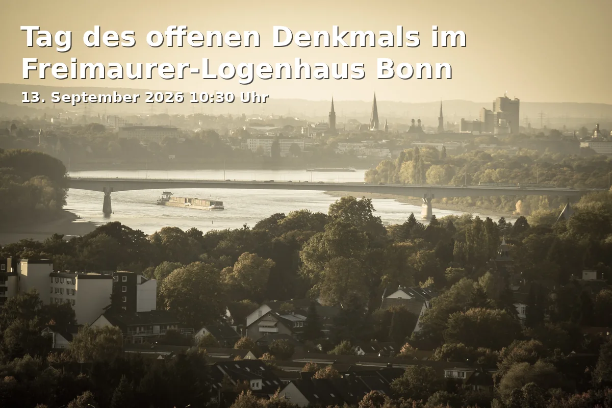 Event: Tag des offenen Denkmals im Freimaurer-Logenhaus Bonn in Dyroffstraße 2, 53113 Bonn on 13. September 2026