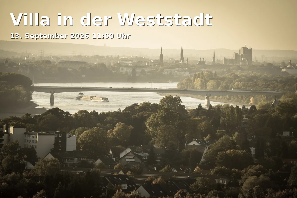 Event: Villa in der Weststadt in Villa in der Weststadt, Gluckstraße 1, 53115 Bonn on 13. September 2026