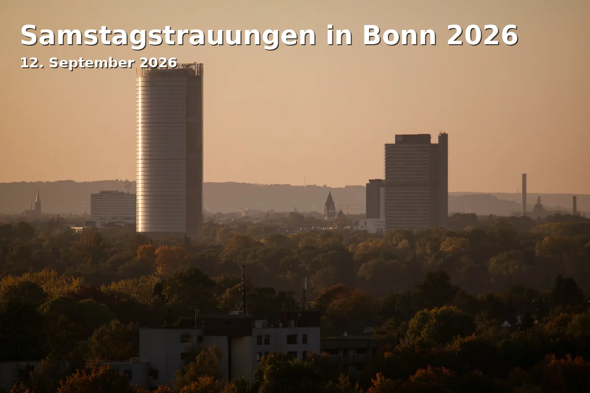 Event: Samstagstrauungen in Bonn 2026