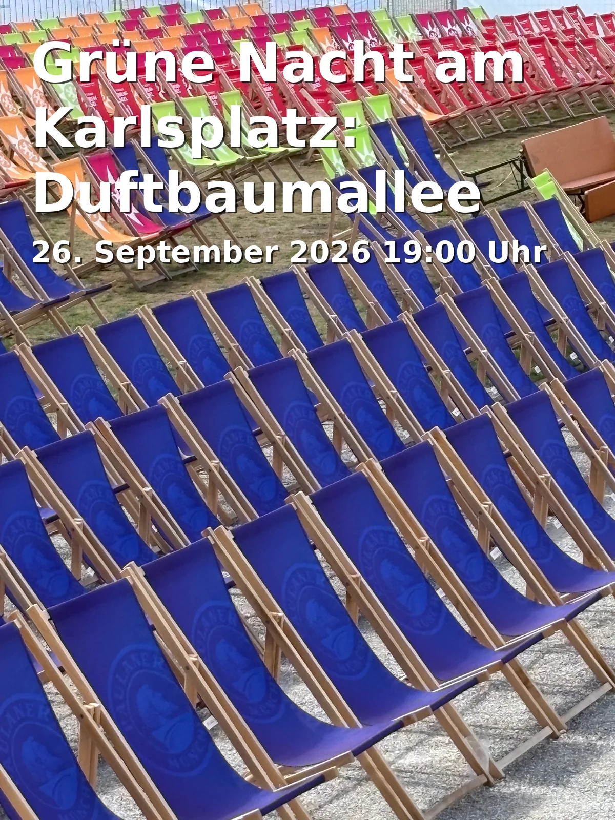 Event: Grüne Nacht am Karlsplatz: Duftbaumallee von Jörg und Julius Schuster