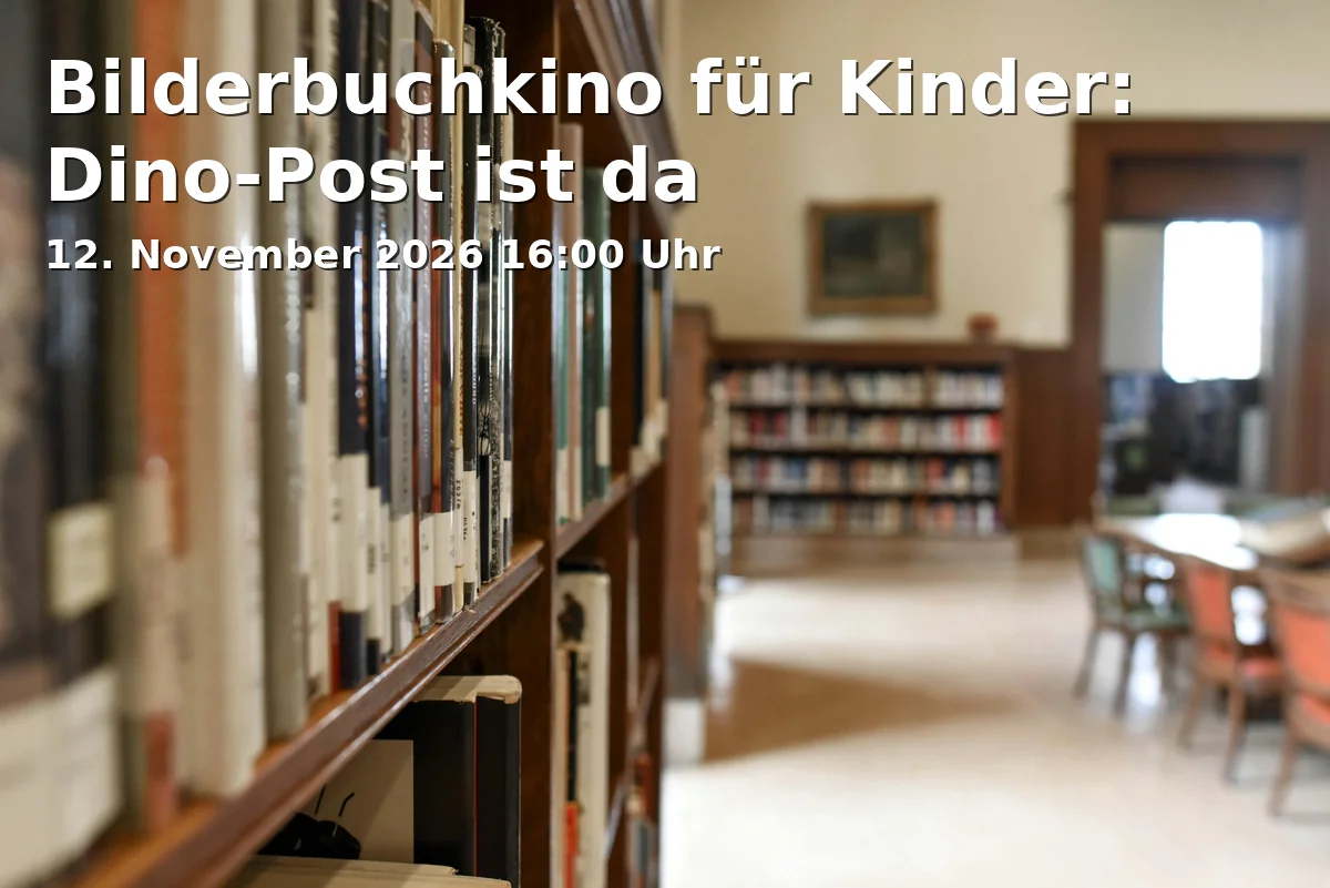 Event: Bilderbuchkino für Kinder: Dino-Post ist da
