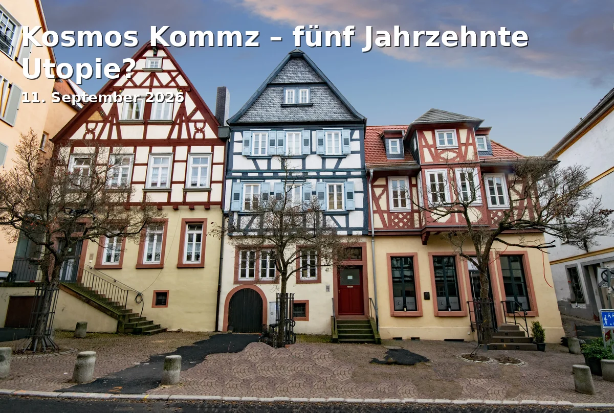 Event: Kosmos Kommz – fünf Jahrzehnte Utopie? in Stadt- und Stiftsarchiv, Wermbachstraße 15, 63739 Aschaffenburg on 11. September 2026