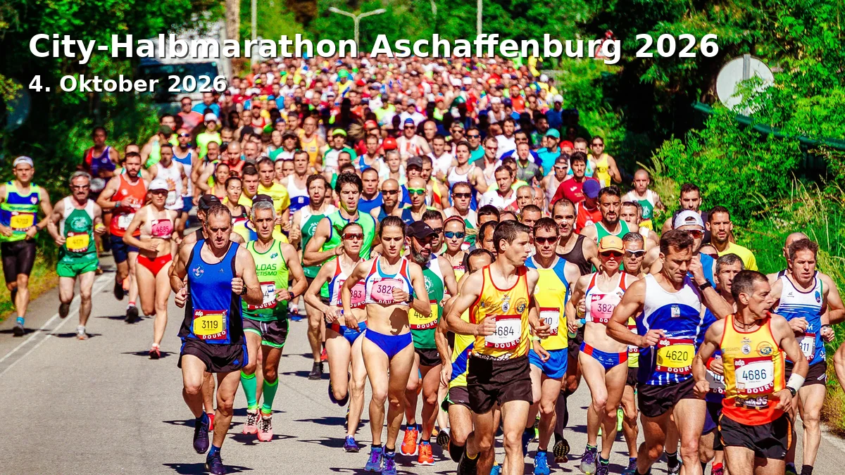 Event: City-Halbmarathon Aschaffenburg 2026 in Innenstadt Aschaffenburg, Schlosstor, 63739 Aschaffenburg on 4. Oktober 2026
