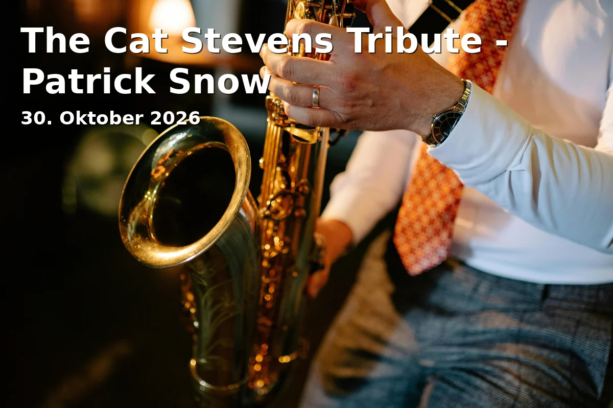 Event: The Cat Stevens Tribute - Patrick Snow in MarinaForum Regensburg, Johann-Hösl-Straße 11, 93053 Regensburg on 30. Oktober 2026