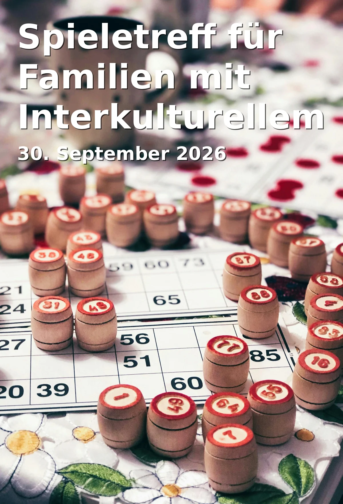 Event: Spieletreff für Familien mit Interkulturellem Bingo in Fröbel-Familienzentrum Nuthepark, Nuthepark 1, 14482 Potsdam on 30. September 2026