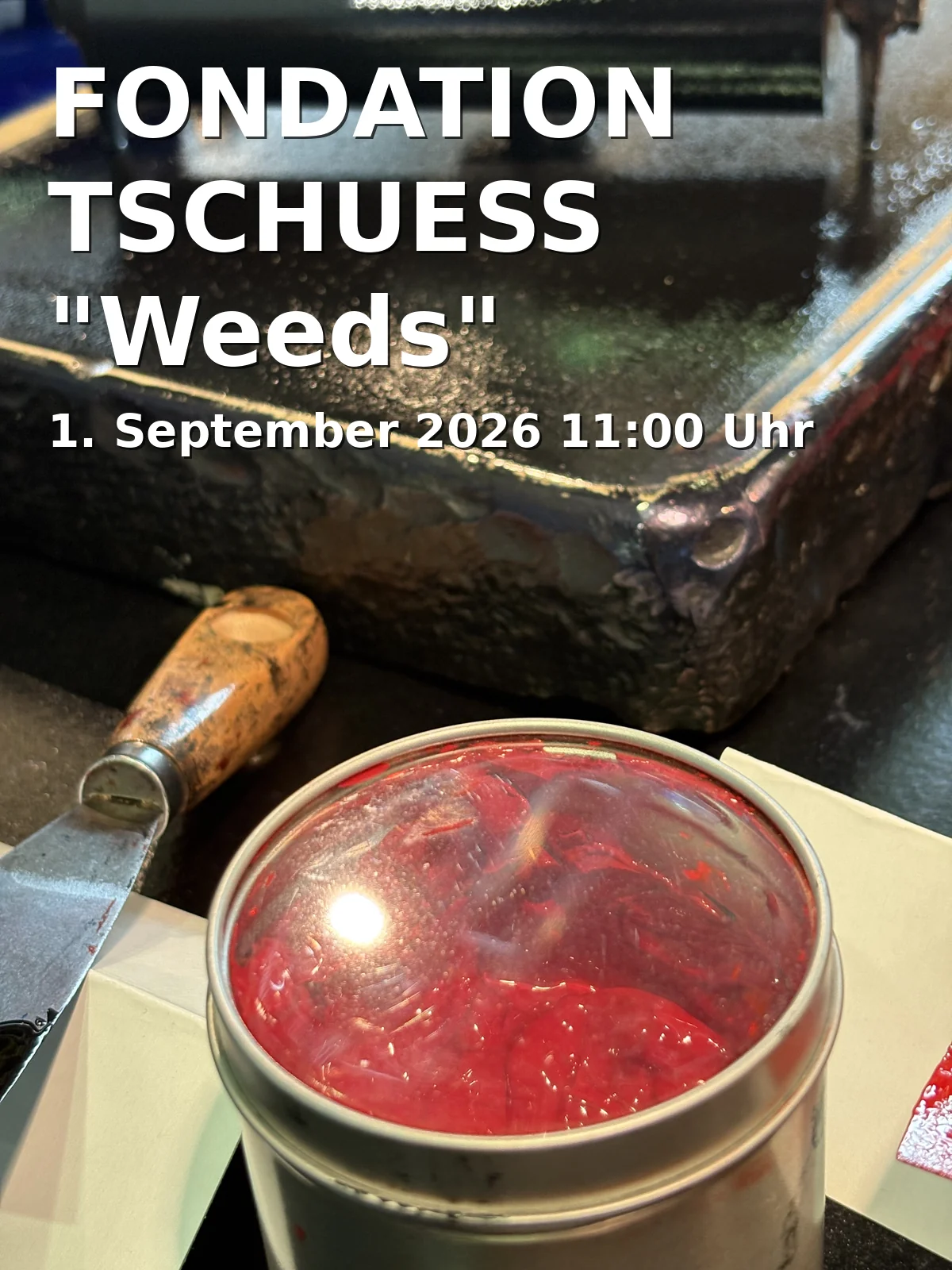 Event: FONDATION TSCHUESS "Weeds" in Kunstverein Braunschweig, Lessingplatz 12, 38100 Braunschweig on 1. September 2026
