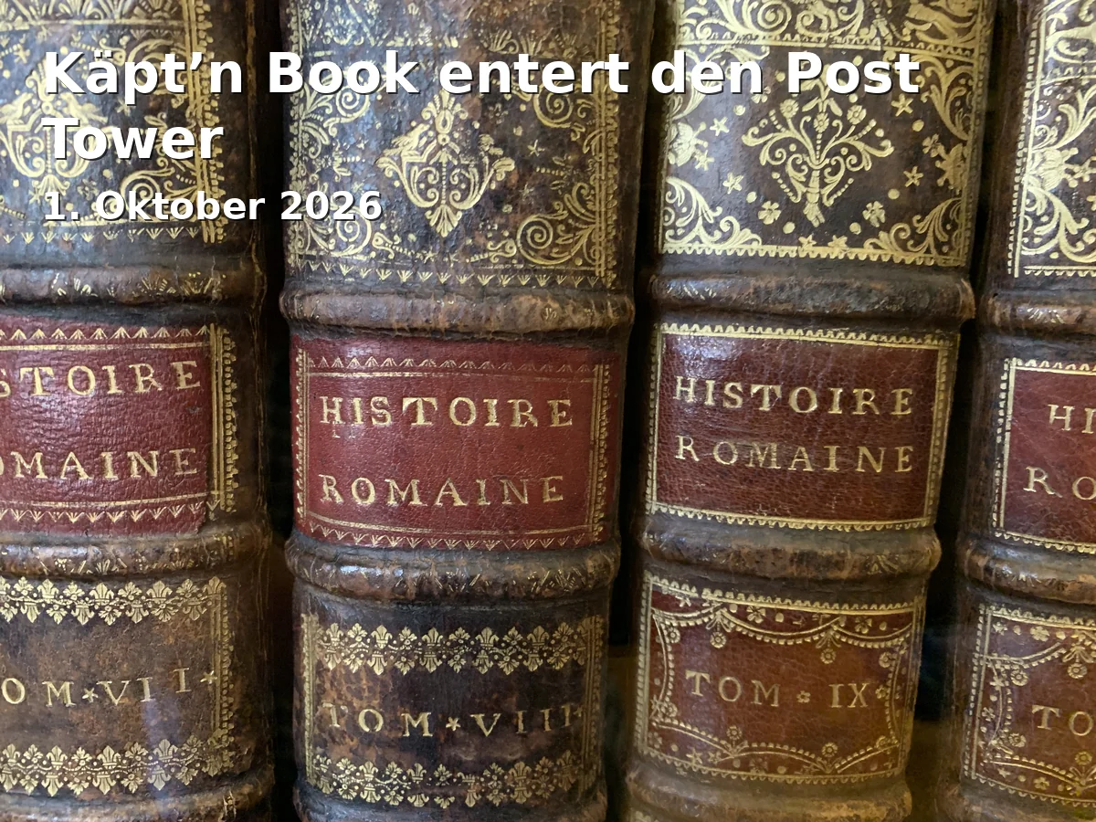 Event: Käpt’n Book entert den Post Tower in Post Tower, Platz der Deutschen Post, 53113 Bonn on 1. Oktober 2026