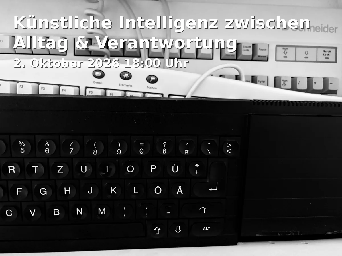 Event: Künstliche Intelligenz zwischen Alltag & Verantwortung in Gemeindehaus Neudorf-West, Gustav-Adolf-Str. 65, 47057 Duisburg on 2. Oktober 2026