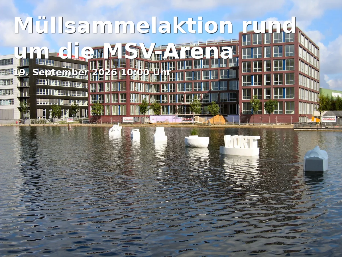 Event: Müllsammelaktion rund um die MSV-Arena in schauinsland-reisen-arena, Margaretenstraße 5-7, 47055 Duisburg on 19. September 2026