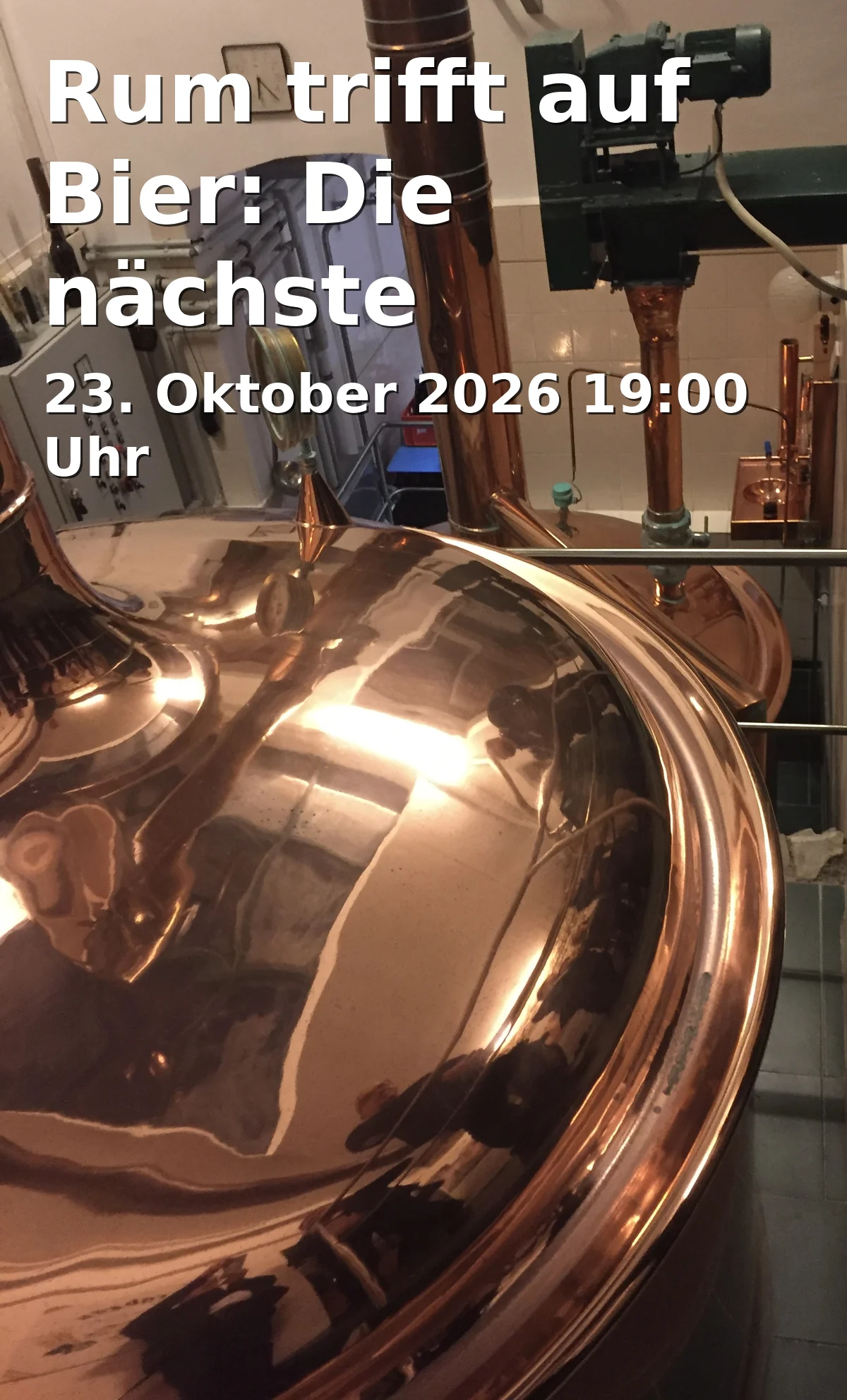 Event: Rum trifft auf Bier: Die nächste Fassreise im Brauhaus in Webster Brauhaus, Dellplatz 14, 47051 Duisburg on 23. Oktober 2026