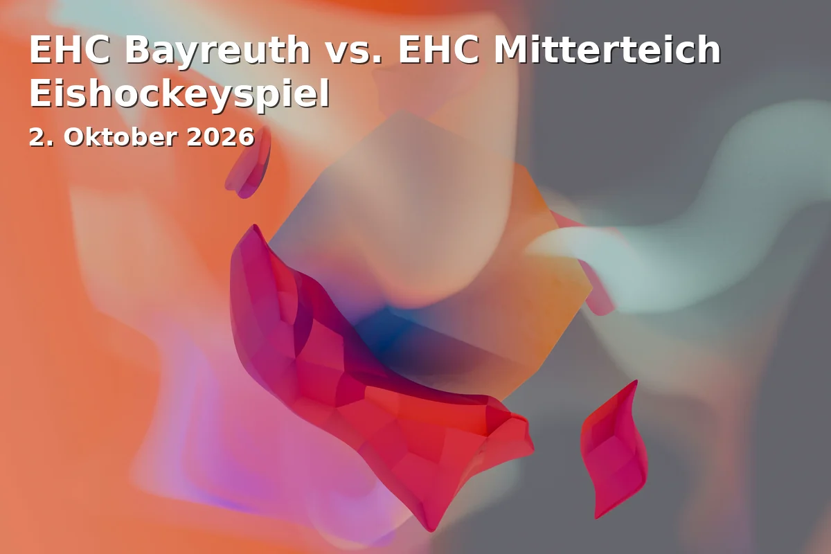 Event: EHC Bayreuth vs. EHC Mitterteich Eishockeyspiel in Kunsteisstadion Bayreuth, Sportpark 5, 95447 Bayreuth on 2. Oktober 2026